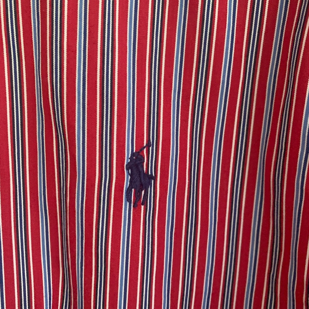 Ralph Lauren Custom Fit Striped Long Sleeve Button Shirt Men’s Size Large - Picture 3 of 12